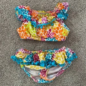 Kelly’s Kids 2 piece bikini bathing suit size 6/7